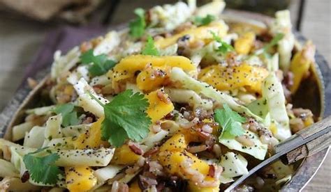 Finally, add soy sauce and toss till combined. Spicy cilantro mango wild rice salad - Running to the Kitchen