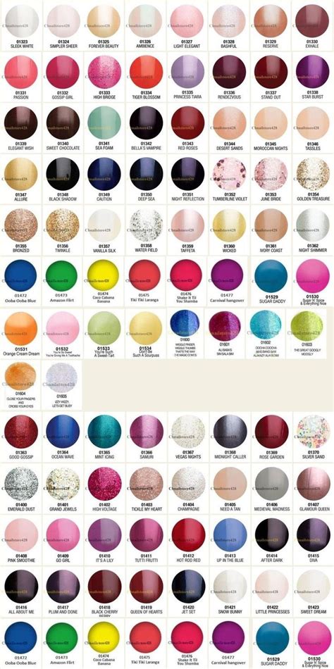 Gelish Color Chart 90 Colors Too Bad Not Every Salon Has This To