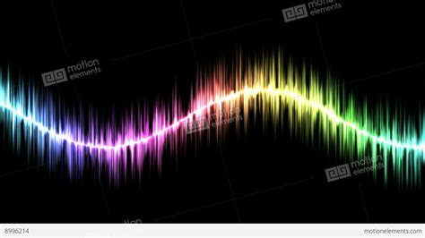 Audio Sound Sine Wave Animation Loop Rainbow Stock Animation 8996214