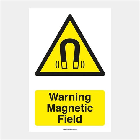 Warning Magnetic Field Symbol Sign Vector Illustration Isolate On