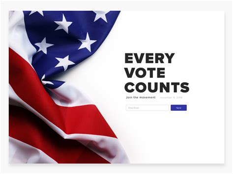 every vote counts by derek yepes on dribbble