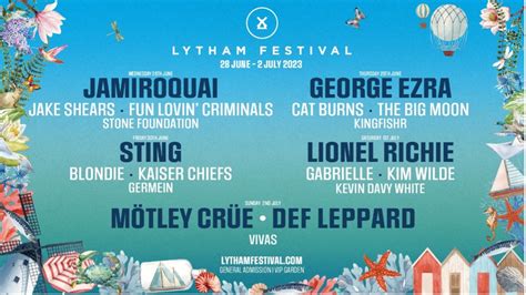 Full Line Up Announced For Lytham Festival 2023 Antihero Magazine