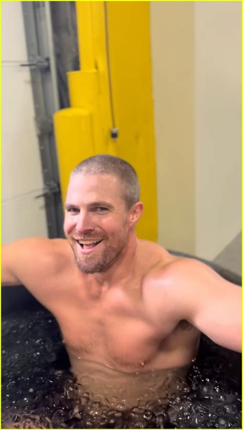 Shirtless Stephen Amell Looks Buffer Than Ever While Doing Marketing
