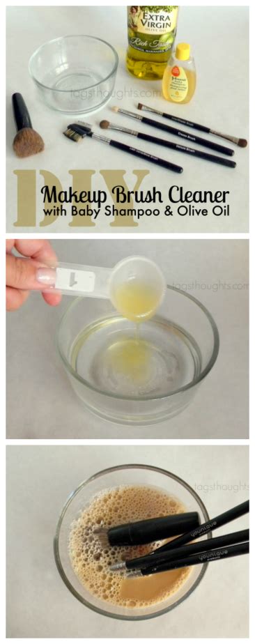 Diy makeup brush cleaner plus tips from savvy stylists. DIY Makeup Brush Cleaner; With Baby Shampoo & Olive Oil