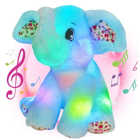Buy Bstaofy Musical Light Up Elephant Plush Toy Lullabies Stuffed