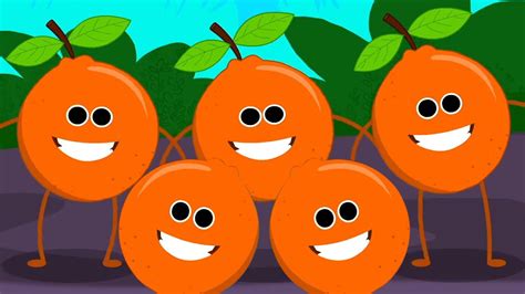 Five Little Oranges Educational Video And Preschool Song For Babies