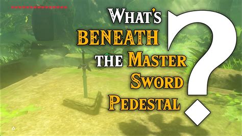 Whats Beneath The Master Sword Pedestal Glitching Inside Zelda