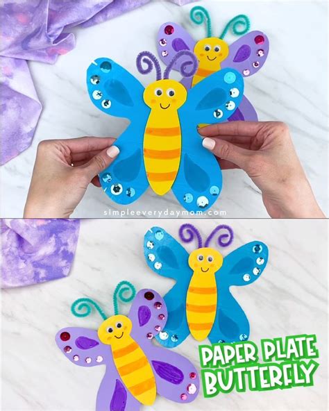 Paper Butterflycraft Butterfly Craft For Kids Make This Brightly