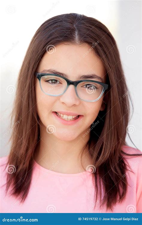 Girl Teen Pre Teen Girl With Glasses Girl With Teeth Braces Young 231