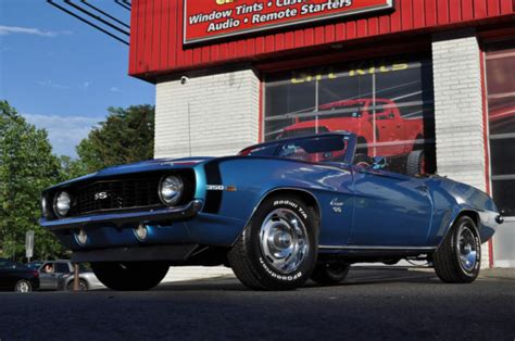 1969 Chevrolet Camaro Ss Convertible Original Lemans Blue Must Sell No