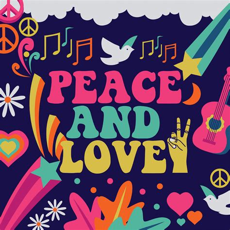 Peace And Love Vector Design 242493 Vector Art At Vecteezy