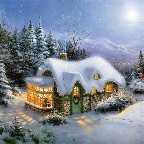 Free Download 3d Christmas Cottage Animated Wallpaper Wallpapers
