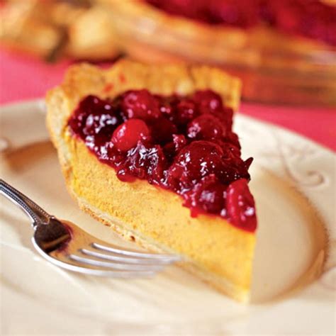 These easy pumpkin cupcakes are the best pumpkin cupcake recipe you will ever find, thanks to the addition of one very important ingredient! Creamy Pumpkin Pie with Cranberry Topping | Recipe | Dessert recipes, Desserts, Fall desserts