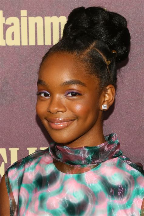 Most black ladies are extremely fashionable and always prefer to have medium and short hairstyles. Marsai Martin Braided Bun - Marsai Martin Looks - StyleBistro