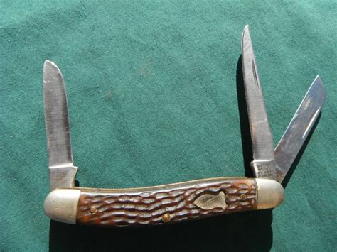 Vintage Schrade Walden Ny 825 3 Blade Stockman Pocket Knife