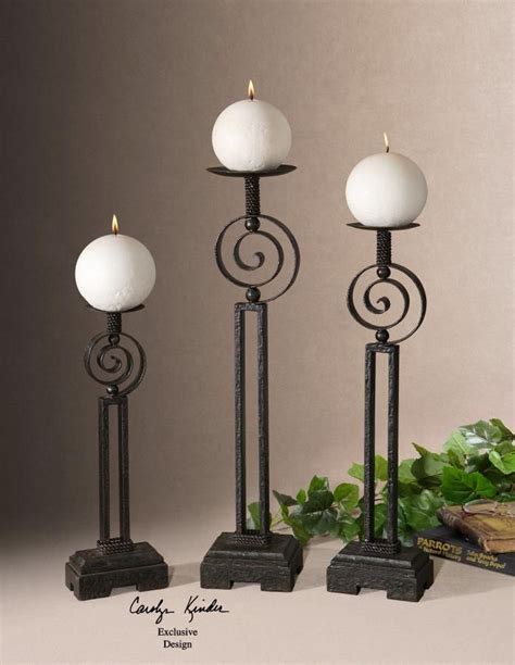 Set of 2 wrought iron taper votive candle holder wall sconce made in spain gold. candle holder | Iron candle holders, Wrought iron candle ...