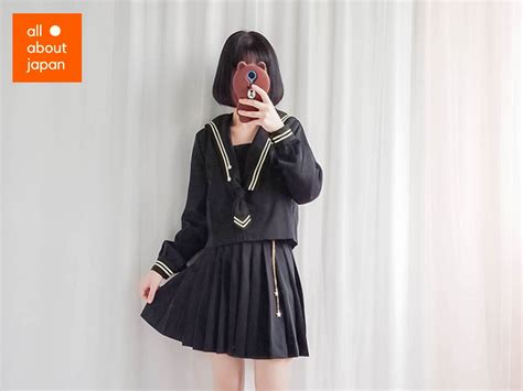 Japanese Black School Girl Uniform Seifuku Etsy