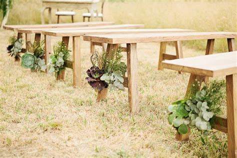 Benches Outdoor Wedding Seating Diy Outdoor Weddings Wedding Aisle