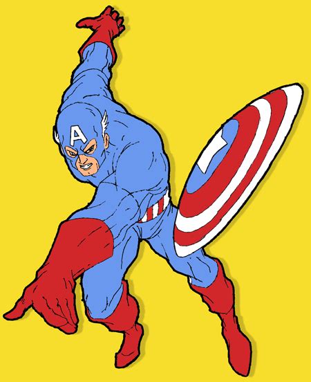How To Draw Captain America From Marvel Comics With Drawing Lesson