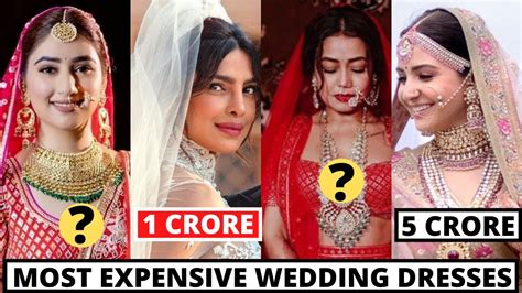 New List Of Top 10 Most Expensive Wedding Dresses Of Bollywood