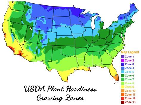 Usda Plant Hardiness Growing Zones Mapporn