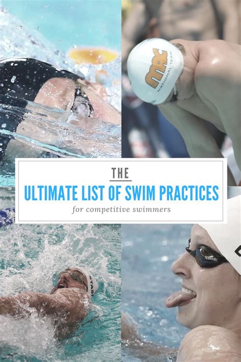 Swimming Workouts The 40 Ultimate Practices For Swimmers Swimming Workout Swimming