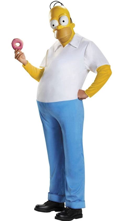 Homer Simpson Deluxe Mens Costume The Simpsons Mens Costume