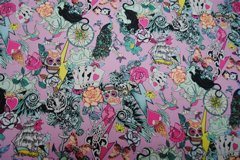 Check spelling or type a new query. tattoo print fabric by the yard - Google Search | Fabric ...