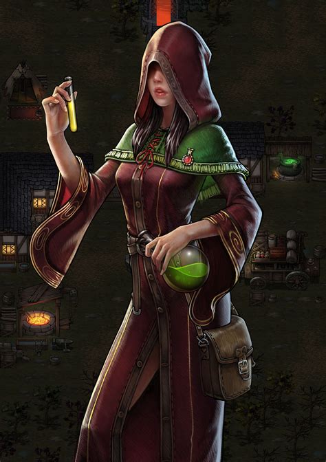 Artstation Alchemist 郭 佳谊 Fantasy Witch Fantasy Warrior High