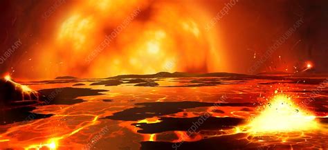 Sun As Red Giant Melting Earth Illustration Stock Image F0211717
