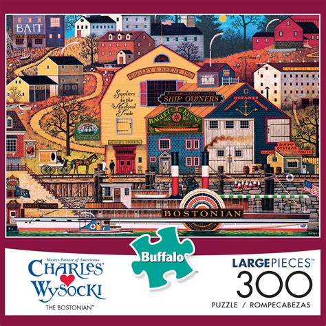 Buffalo Games Large Pieces Charles Wysocki The Bostonian 300 Piece