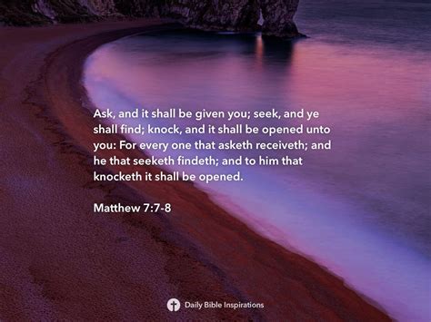 Matthew 7 7 8 Daily Bible Inspirations