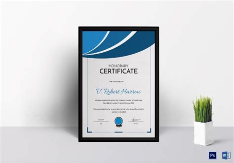 When designing honorary doctorate degree template, it is also important to consider its different variations, for example, honorary doctorate. Certificate of Honorary Template - 8+ Word, PSD, AI Format Download | Free & Premium Templates