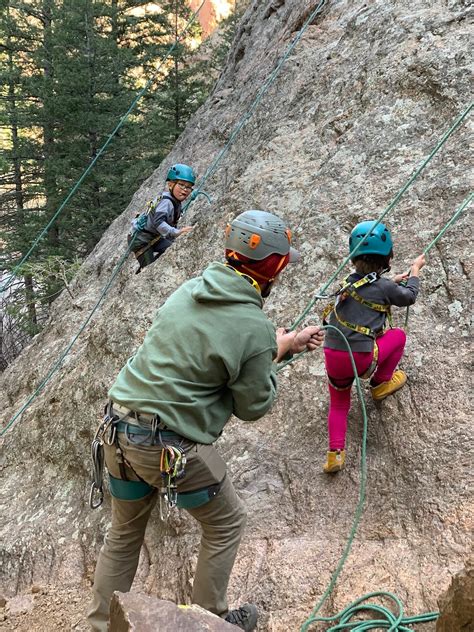 Rock Climbing In Cheyenne Canyon Real Red Riding Hoods Forest School