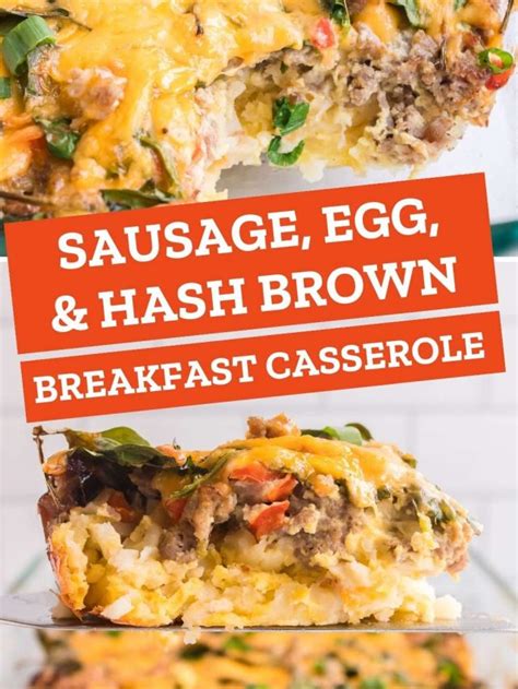 Sausage Hash Brown Breakfast Casserole Story Home As We Make It