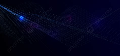 Abstract Particle Sci Fi Background Blue Illustration Banner Wallpaper