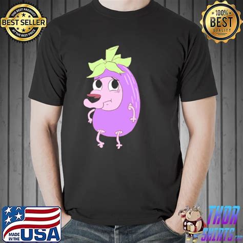 Eggplant Costum Courage The Cowardly Dog Classic Shirt Hoodie Sweater