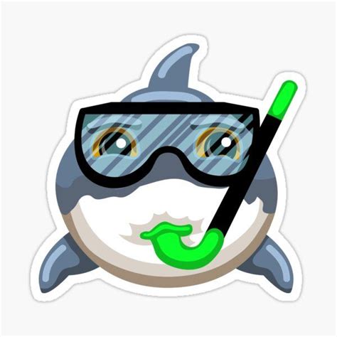 Funny Shark Whale Emoji Emoticon Anime Cartoon Sticker Sharks Funny