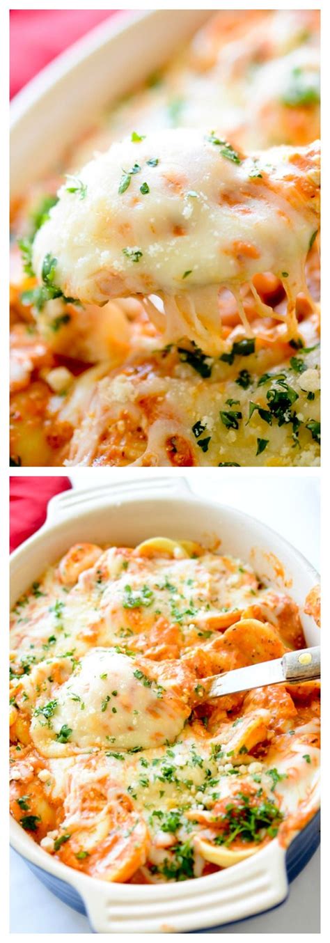 These baked ravioli appetizers have the perfect amount of seasoning and topped with your favorite pasta sauce makes them a super delicious snack. Creamy Baked Ravioli - Recipe Dairies #cheesy | Recipes ...