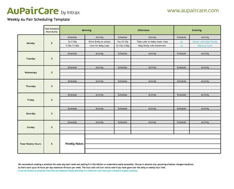 43 Effective Hourly Schedule Templates Excel And Ms Word Templatelab