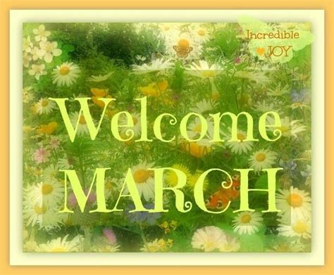 Welcome March Spring Flowers The Incredibles Spring Time