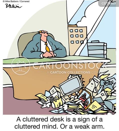 Cluttered Desk Cartoons And Comics Funny Pictures From Cartoonstock