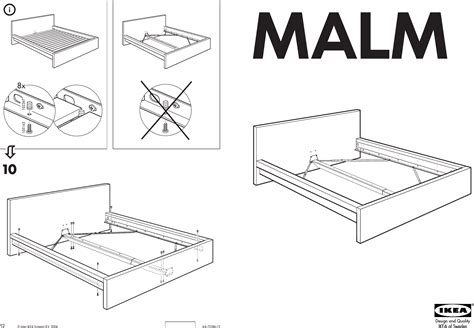 Ikea Malm Bed Frame Queen Assembly Instruction