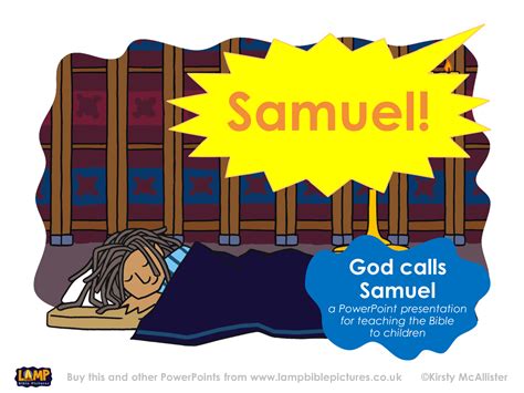 God Calls Samuel Lamp Bible Pictures