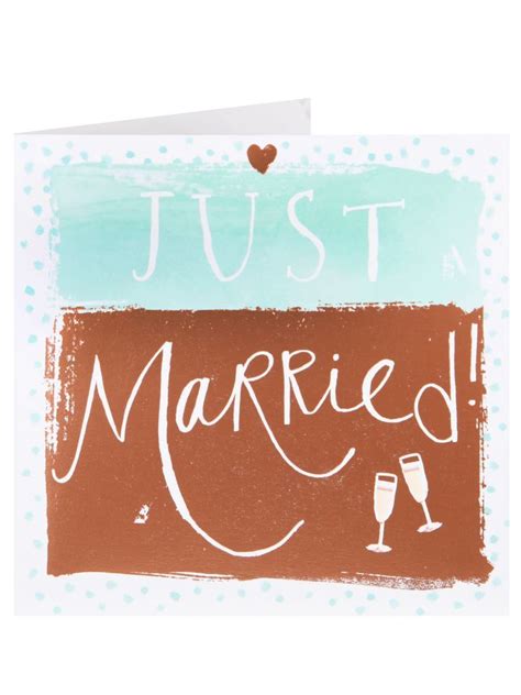 Just Married Card Just Married Birthday Cards For Mum Wedding Cards
