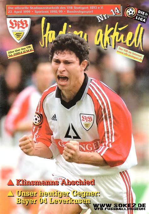 On 25 january 2012, ibišević moved to vfb stuttgart. VfB Stuttgart 1893 v Bayer 04 Leverkusen (1998/1999) | www ...