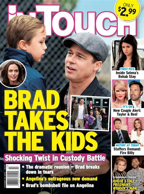 Así Fue El Tierno Reencuentro De Brad Pitt Con Sus Hijos Estilodf