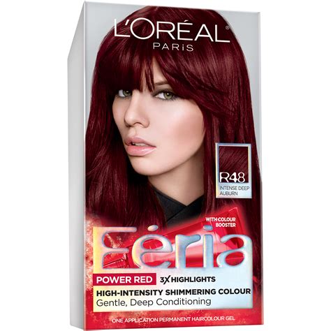 Loreal hair dye/colour | ebay. L'Oreal High-Intensity Shimmering Colour Power Red R48 ...