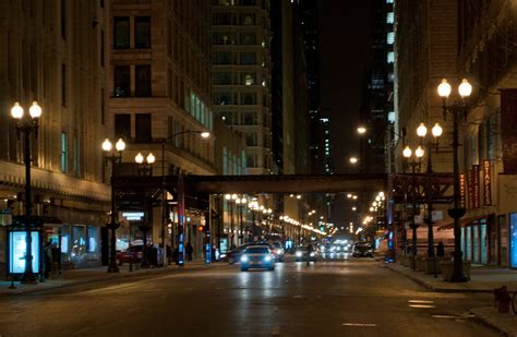 Chicago Streets Night