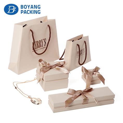 Luxury Custom Paper Jewelry Gift Box With Ribbon Jewelry Box